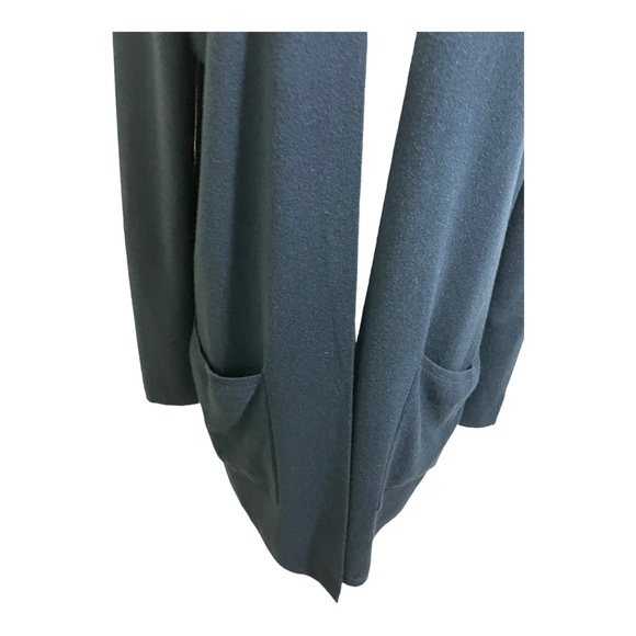 J.Jill womens open front ribbed cardigan. Pockets long. Viscose rayon. Small - Picture 3 of 13